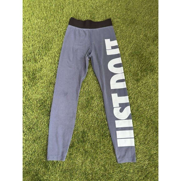 Nike Leg-A-See JDI Leggings Women’s Small Navy Celestine Blue - Picture 2 of 8